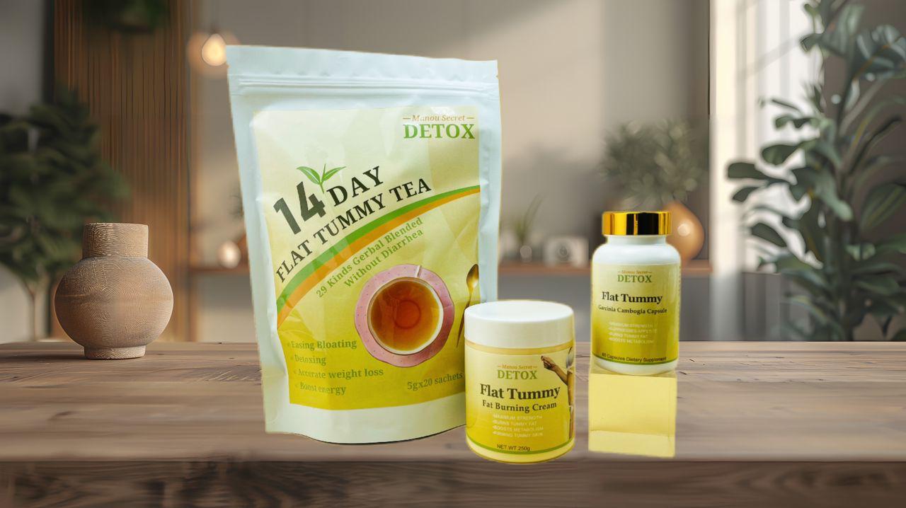 Flat Tummy Tea set vant plat