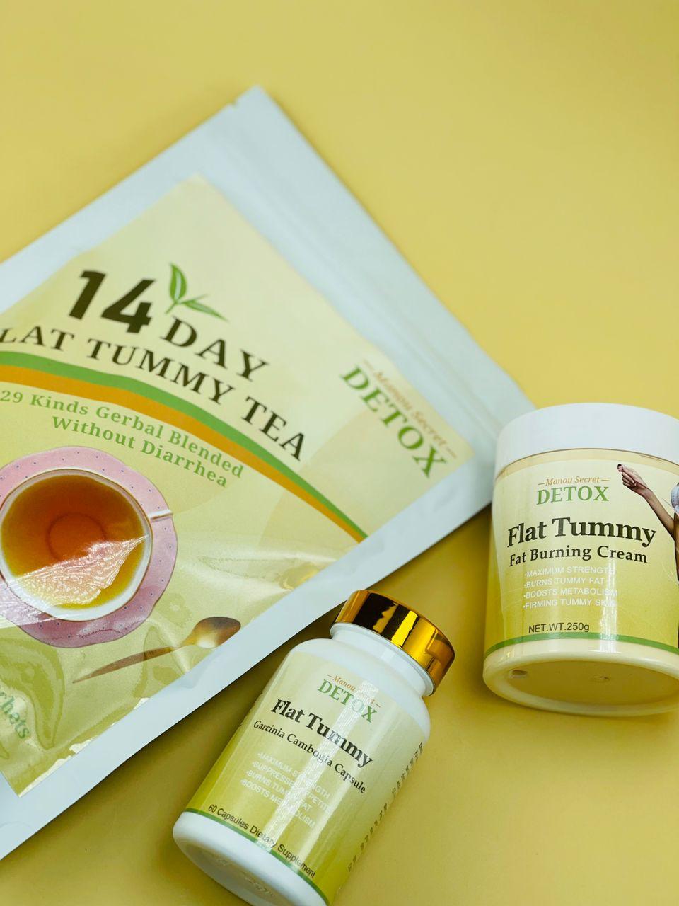 Flat Tummy Tea set vant plat